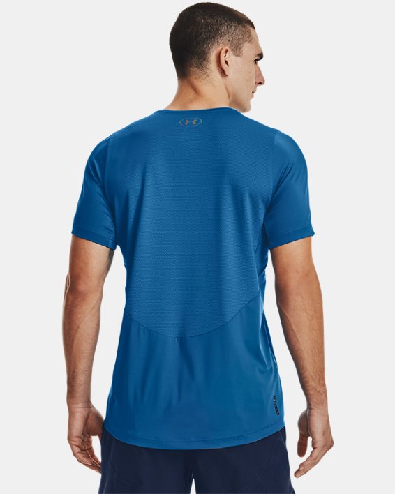 Men's UA RUSH™ 2.0 Vent Short Sleeve, Blue, pdpMainDesktop image number 1